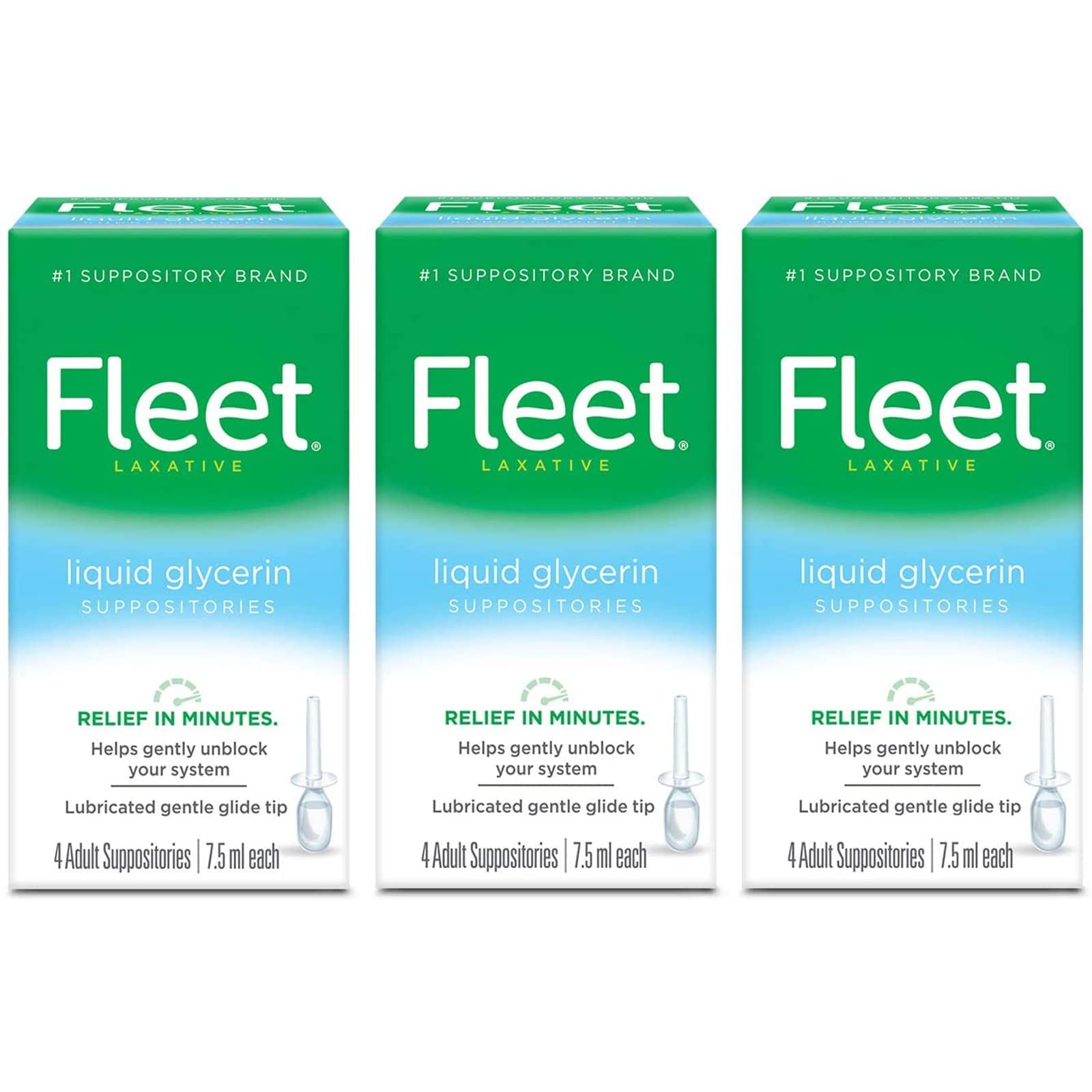 Fleet Laxative Glycerin Suppositories for Adult Constipation, 50