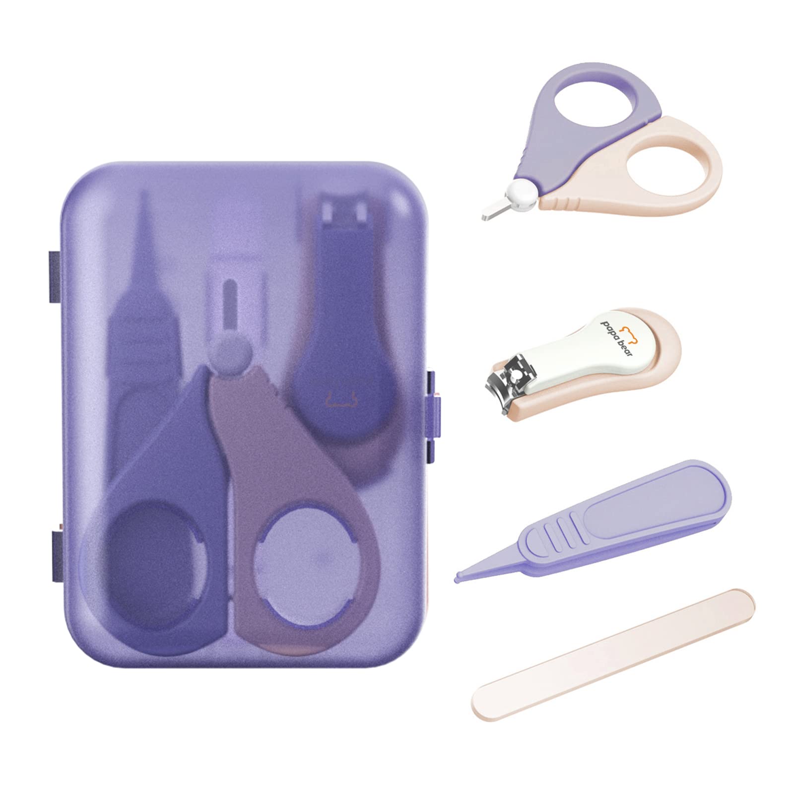 To Buy For Newborn|baby Nail Care Kit - 4pcs Set With Nail Clippers,  Scissors, File & Tweezers