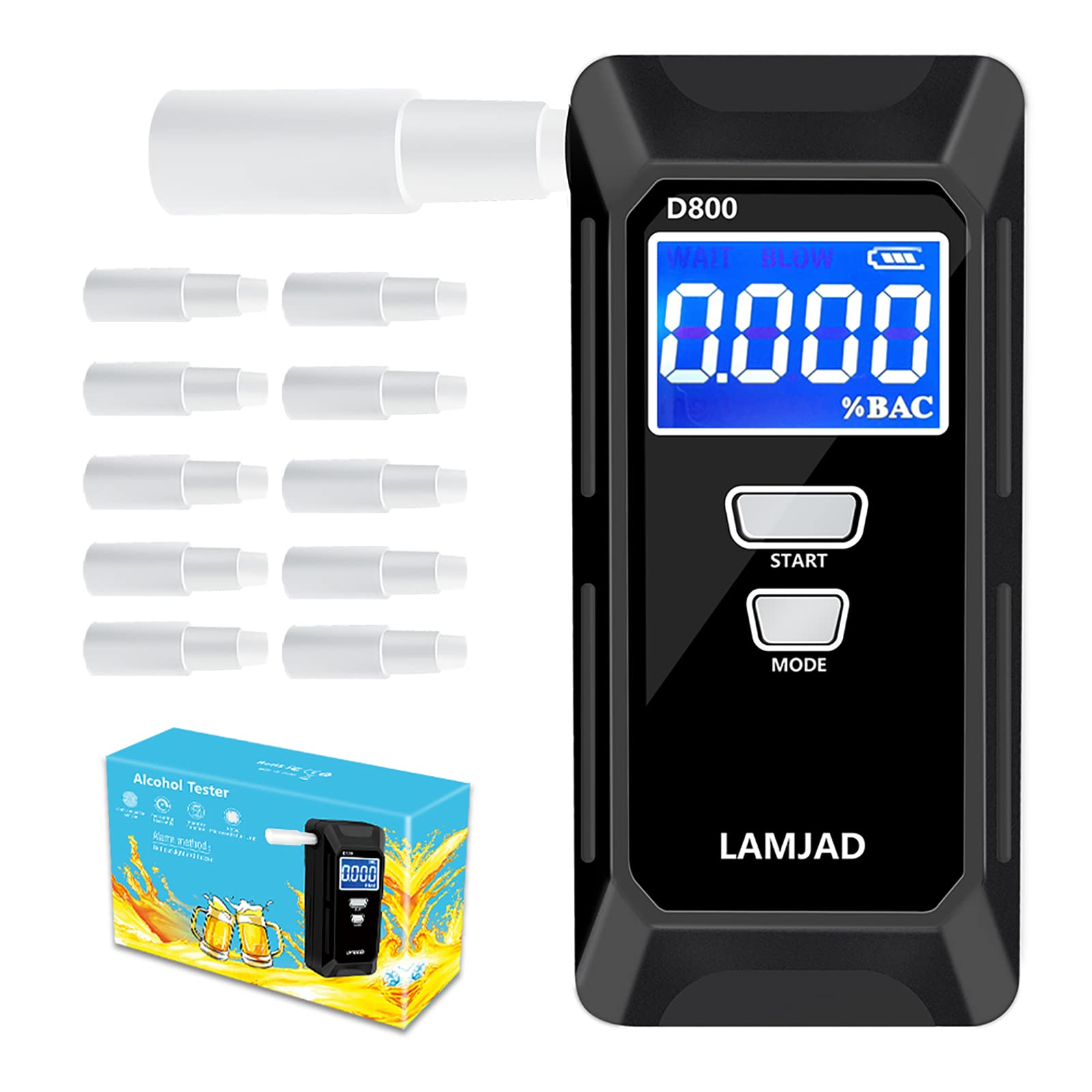 Breathalyzer Digital LCD Alcohol Breath Tester – Living Today