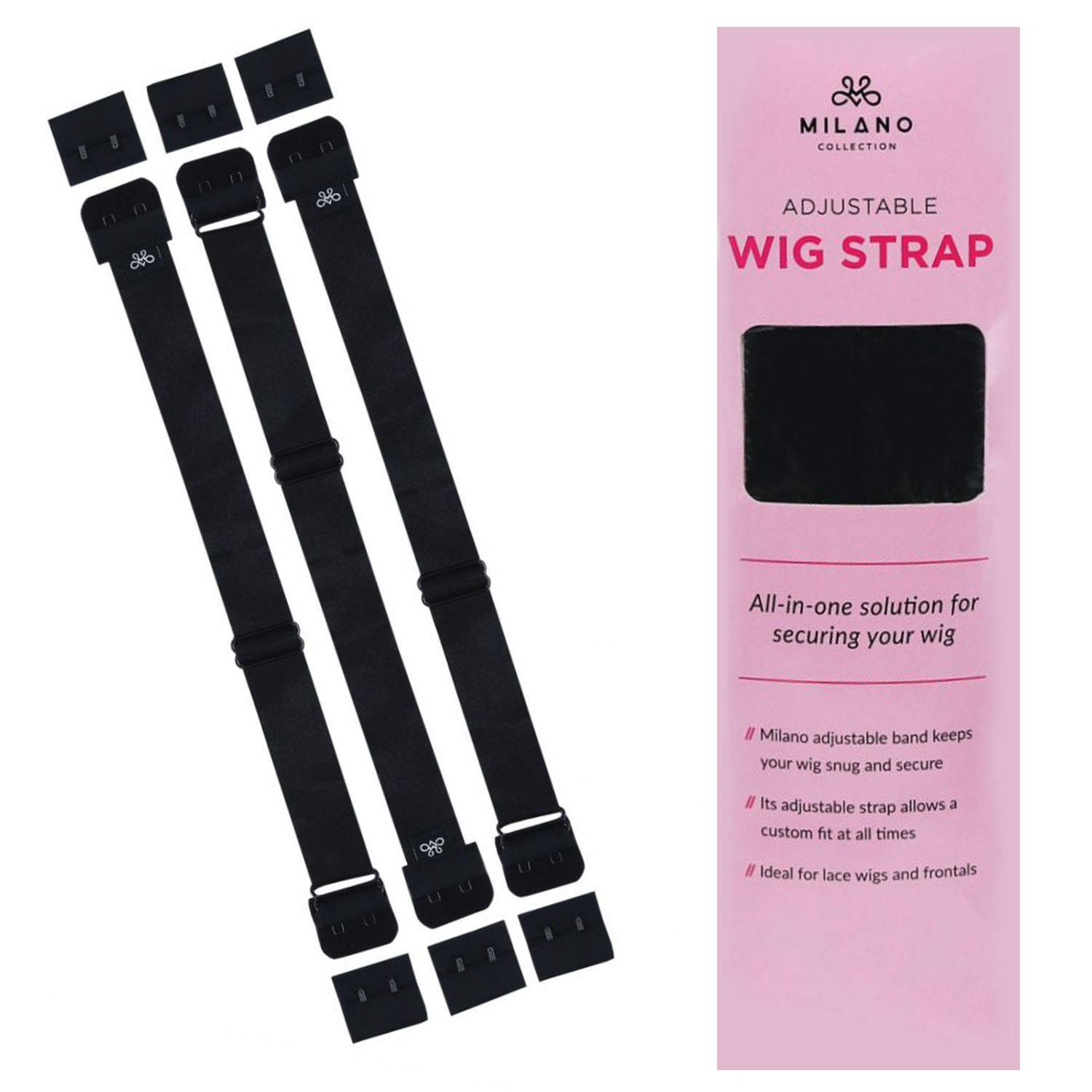 Milano Collection ORIGINAL WiGrip Wig Comfort Band 2-Pack Black 