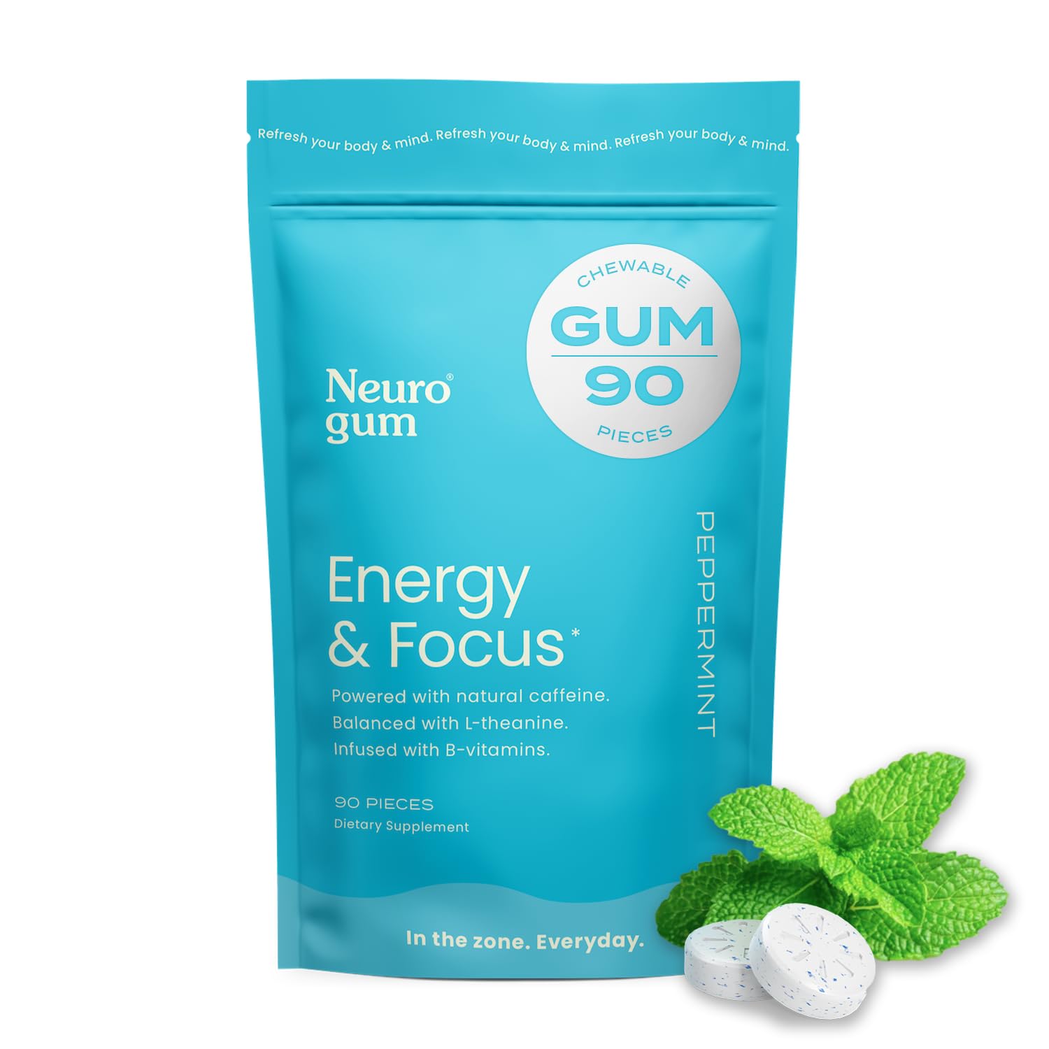 Buy NeuroGum Energy Caffeine Gum - Sugar-Free Nootropic Supplement | L