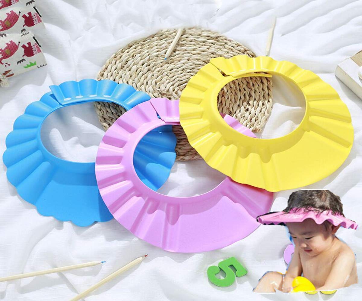 Baby Safe Shampoo Shower Bathing Wash Hair Shield Hat Protection