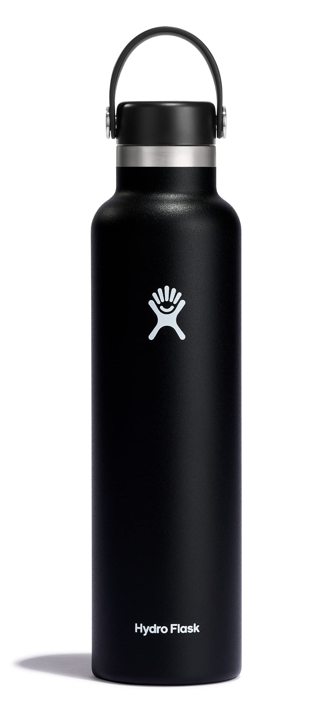 Hydro Flask Standard Mouth Bottle with Flex Cap 24 Oz Black