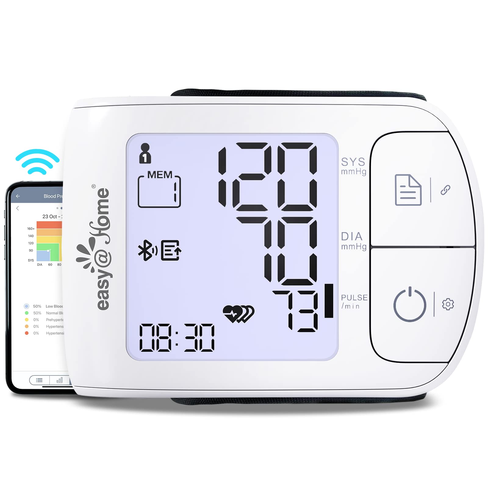 Blood Pressure Monitor for Home Use: Easy@Home Upper Arm Large Cuff BP –  Easy@Home Fertility