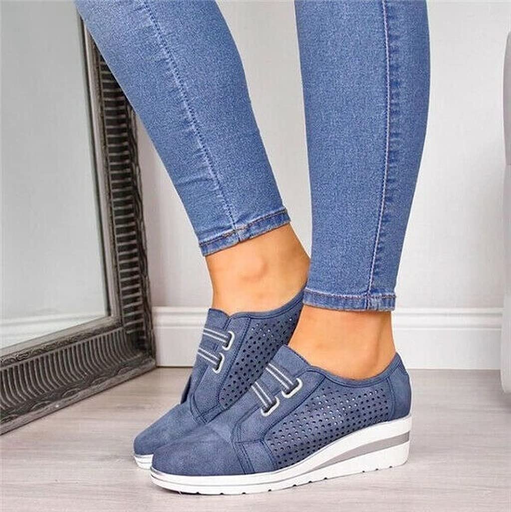 New Platform Casual Denim Female Shoes Side Zipper High Wedge Heel High-Top  Ladies Platform Sneakers Lace-up Inner Increasing Jeans Shoes Branded Shoe  for Women - China Women Platform Shoes and Platform Shoes