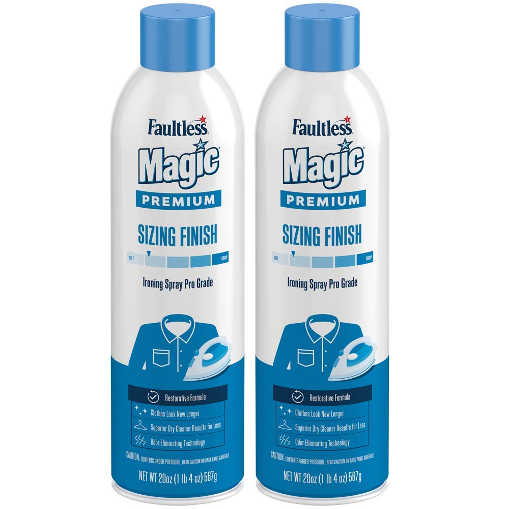 Magic Sizing Fabric Finish Fresh Scent Two 20 Ounce Containers Included, 2  Pack
