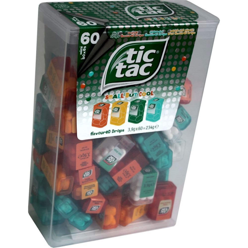 Tic Tac Spender Box with 60 Mini Boxes