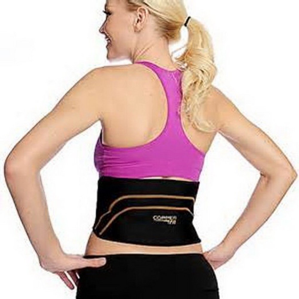 Copper Fit Back Pro As Seen On TV Compression Lower Back Support Belt  Lumbar (Small/Medium Waist 28-39)