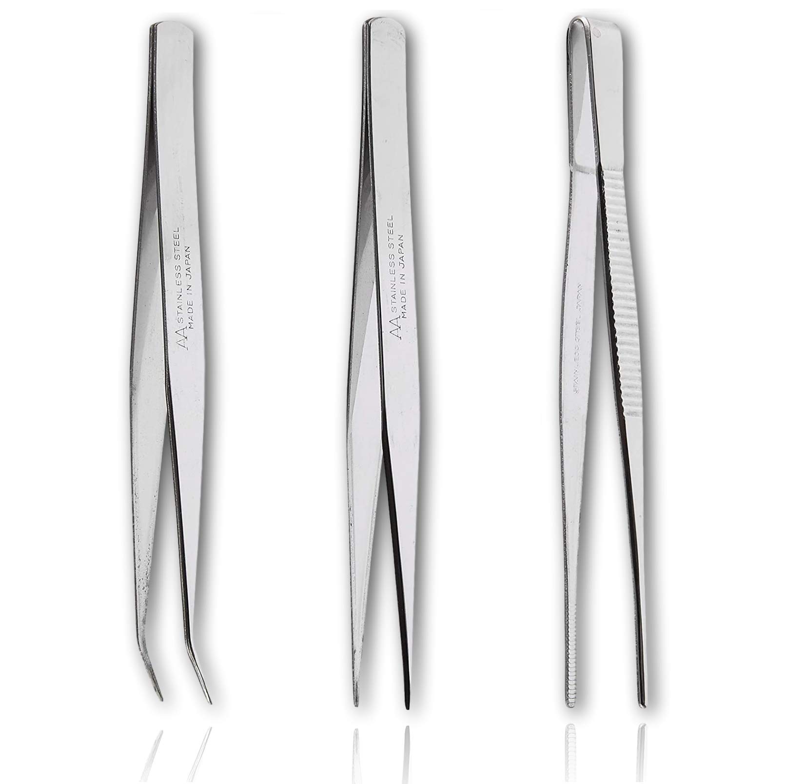ALLEX Japanese Craft Tweezers Precision Fine Point Tips (Straight), Made in  JAPAN, Pointy Tweezers for Crafting, Hobby, Jewelry Detail Work, Japanese