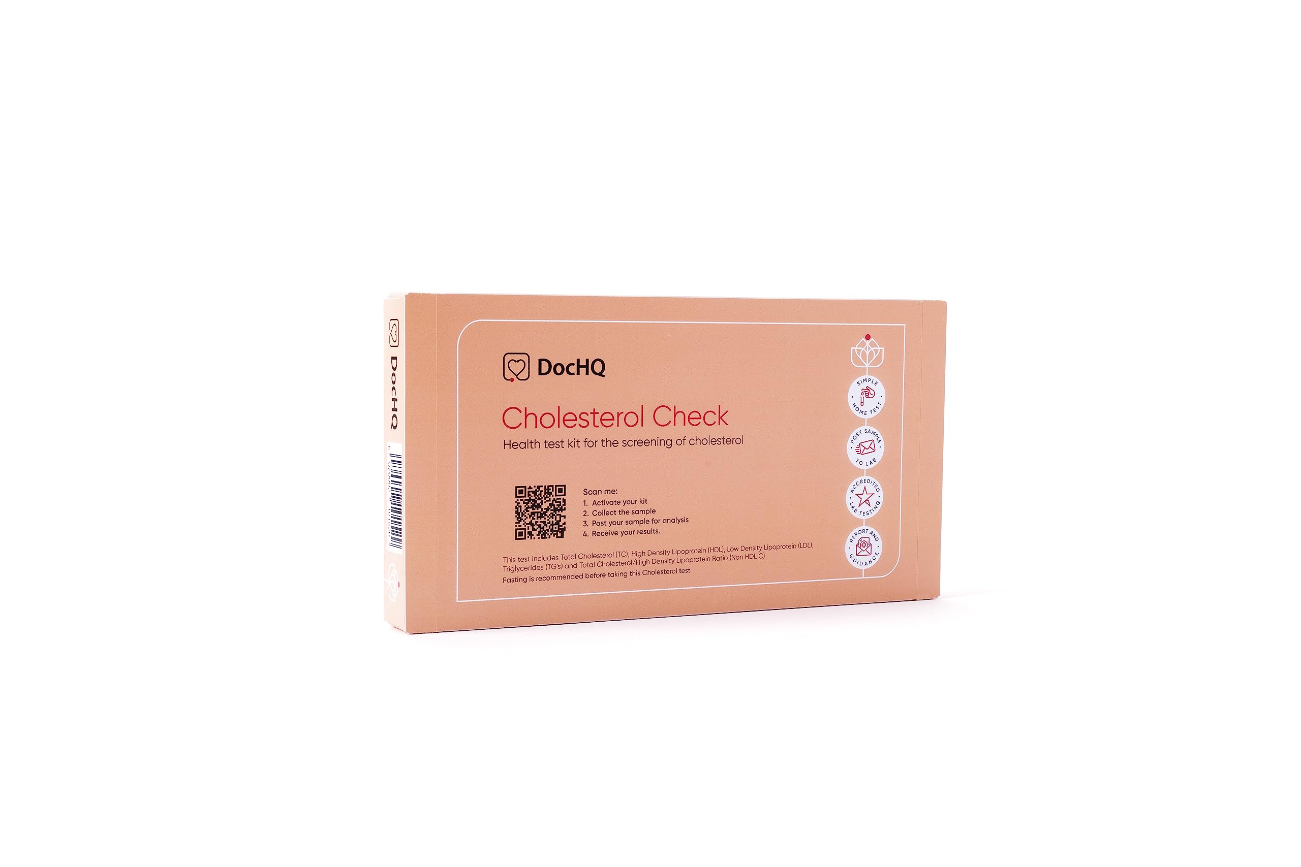 DocHQ Cholesterol Home Test Kit Total Cholesterol (TG) HDL LDL