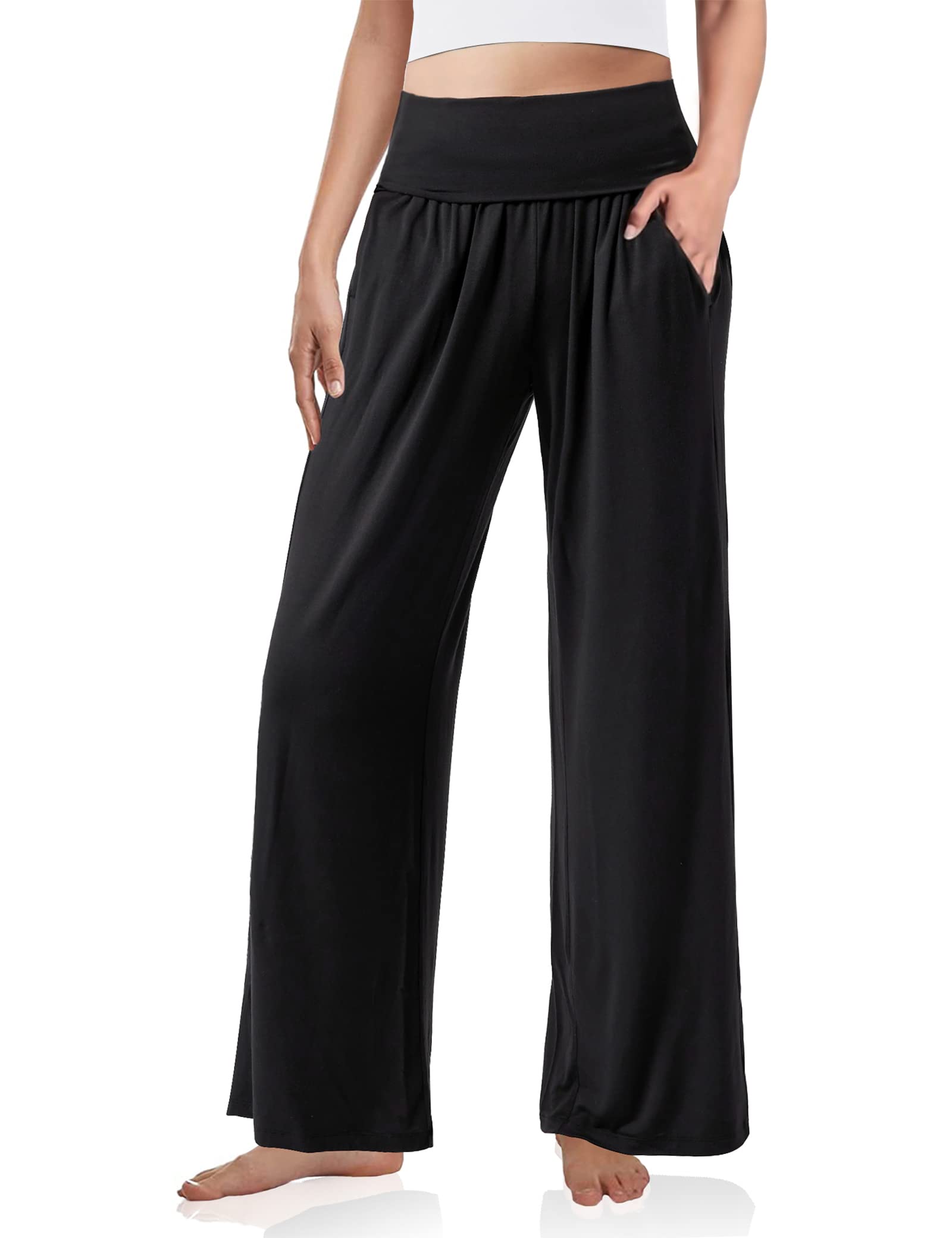 jstarloves Womens Yoga Pants Wide Leg Sweatpants High Waisted