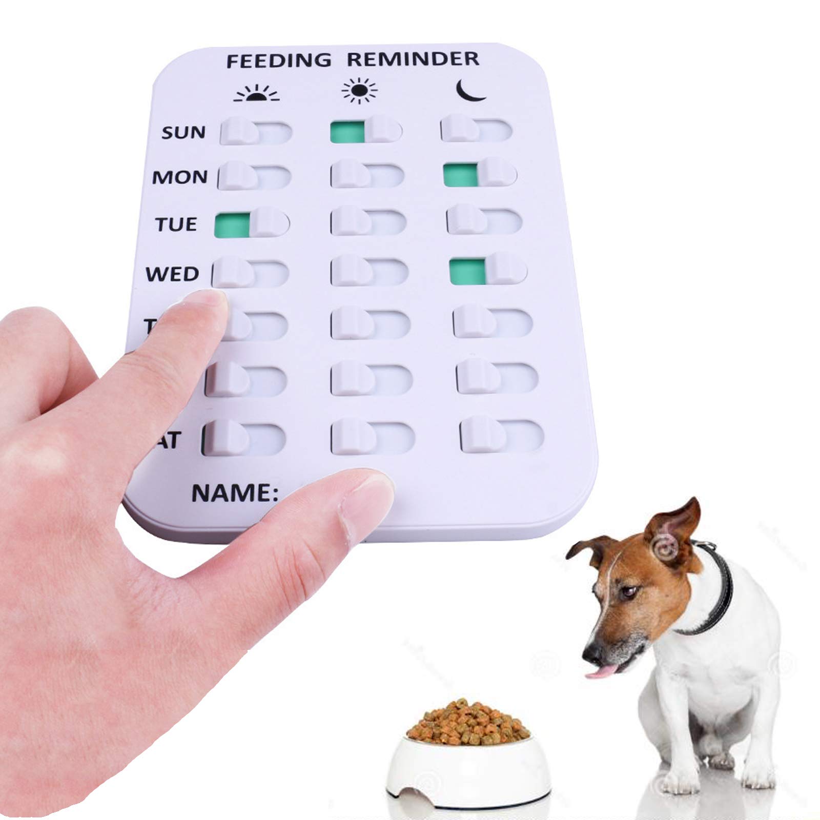 Kwispel Pet Feeding Reminder for Dogs Cats - Magnetic Sticker 3