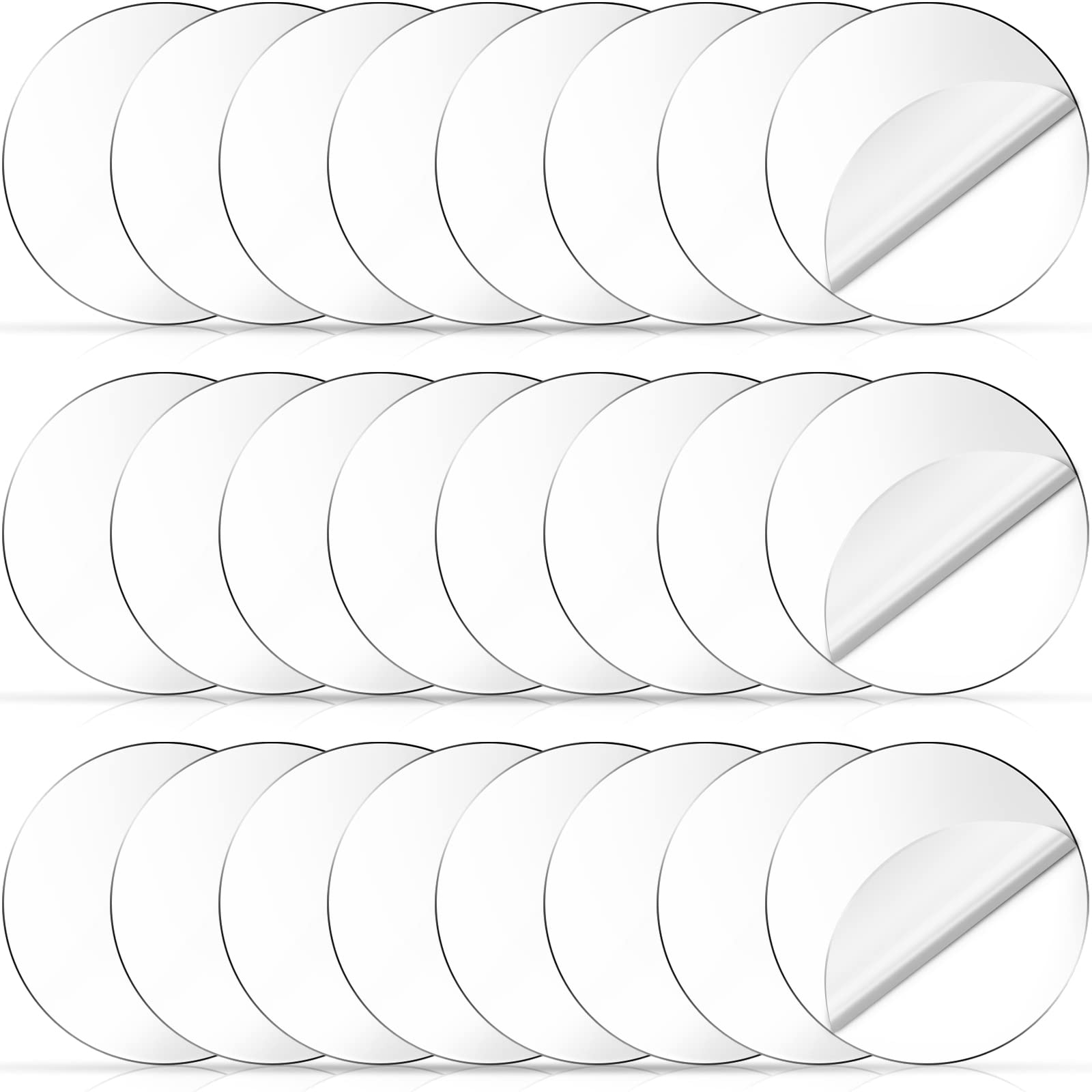 Gartful Clear Acrylic Discs - 2 inch, 24 Pieces Round Acrylic Sheets, 1/25  Thick Transparent Plexiglass Circle Panel, Plastic Disk For Signs, Craft  Project, Painting, Milestone Markers, DIY Ornament 0.04 Thick - 2 inch /  24x