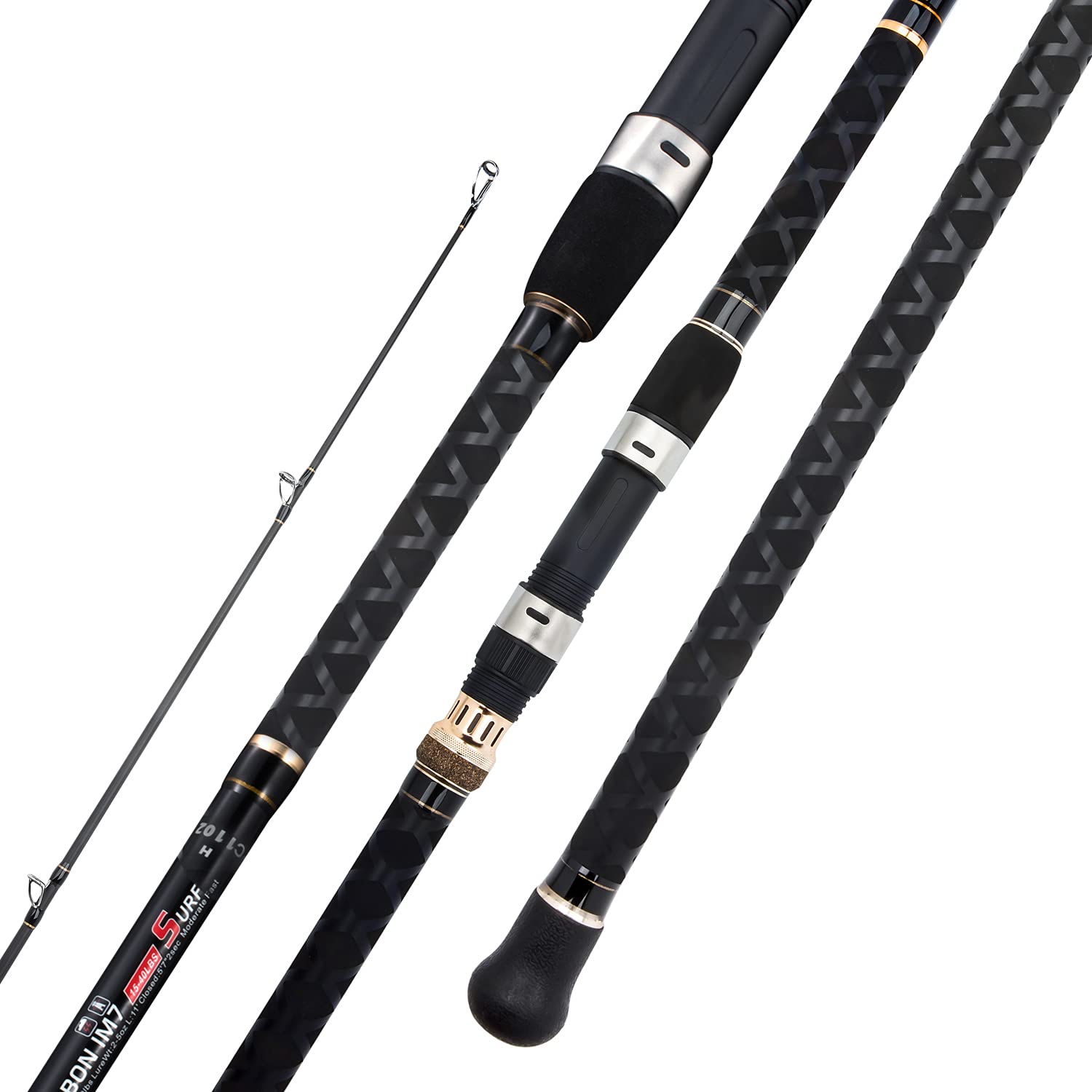 Berrypro Surf Spinning Fishing Rod Graphite Spinning Rod (9-Feet & 10-Feet  & 10.6-Feet