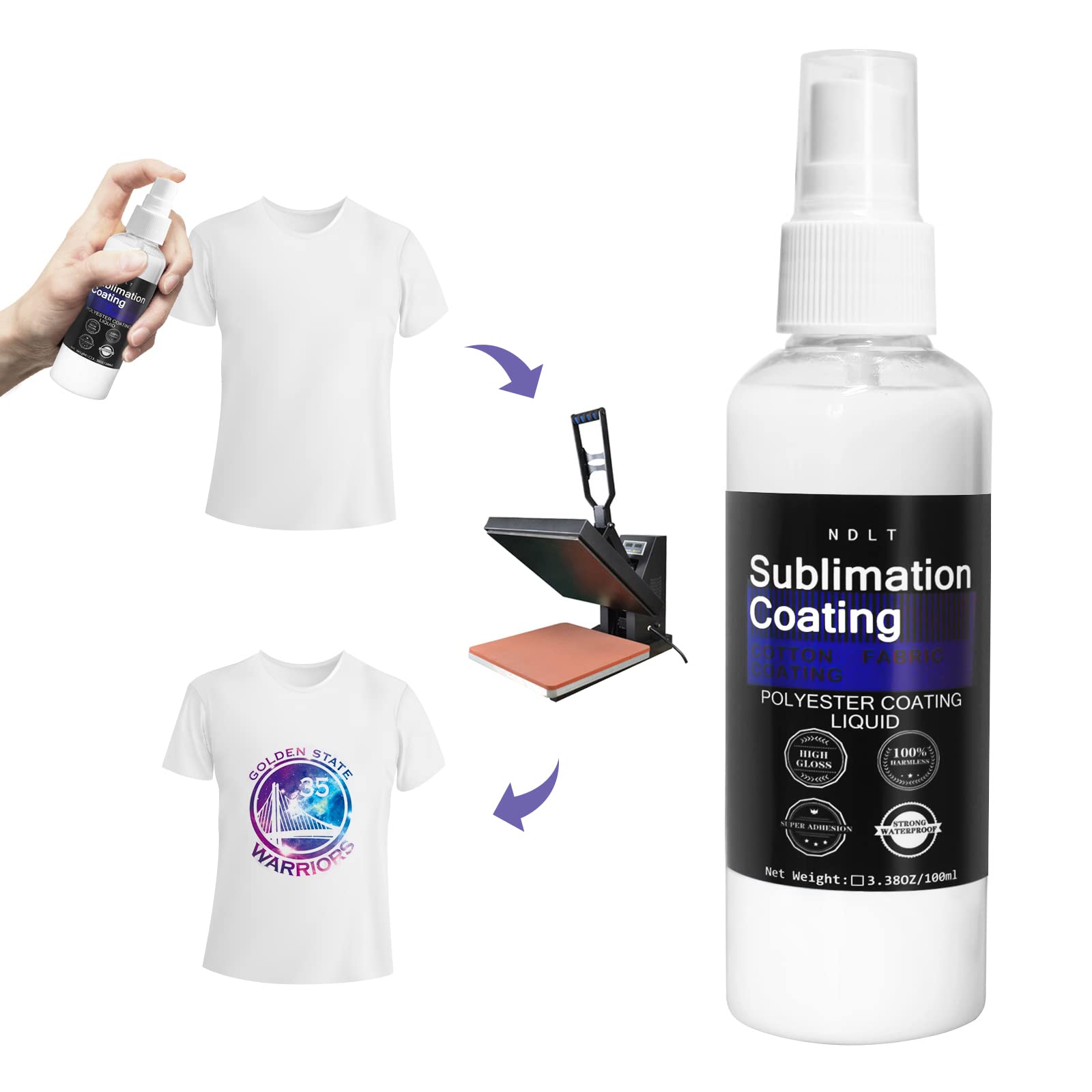 Sublimation Coating Spray for Cotton Shirts NDLT Sublimation Spray