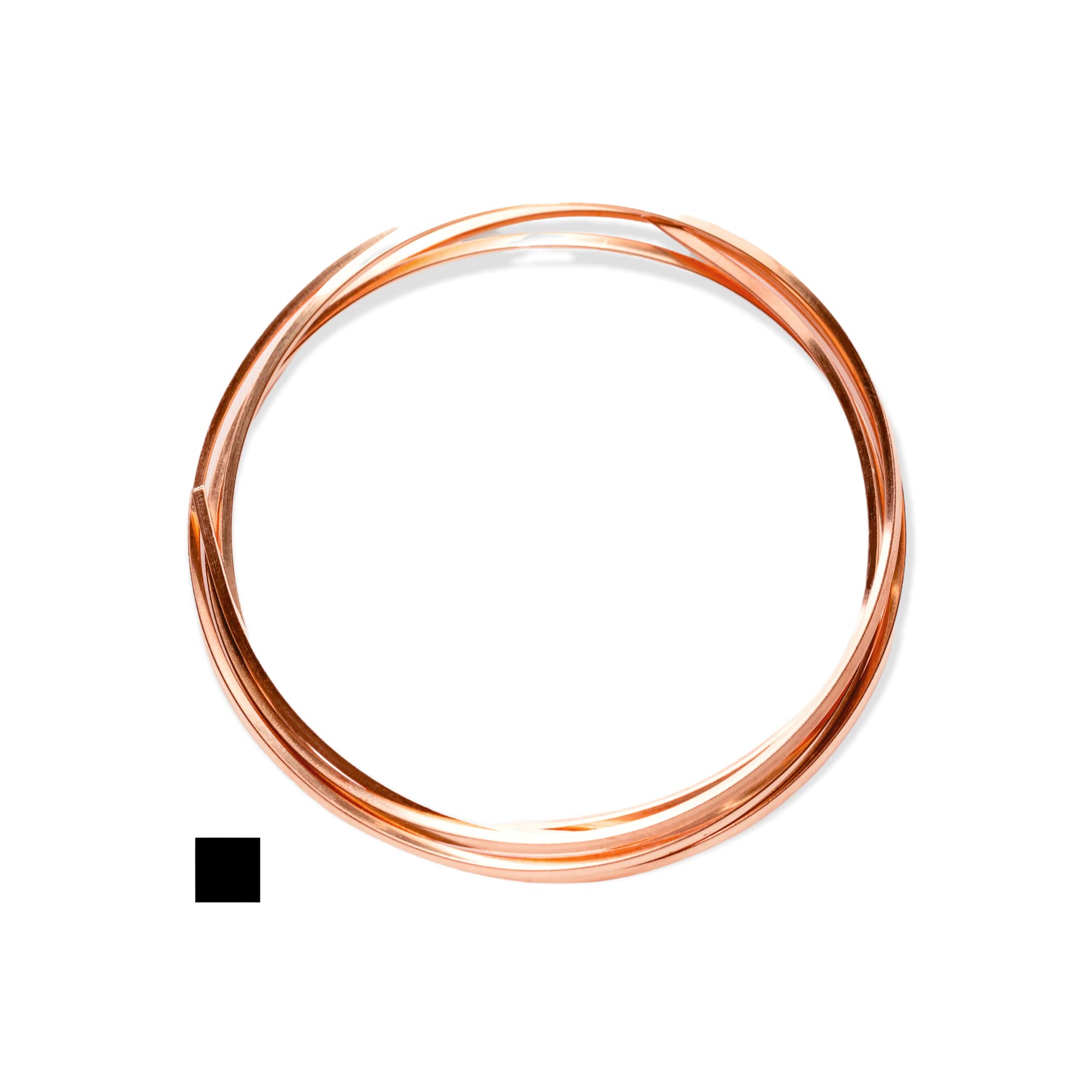 12 Gauge, 99.9% Pure Copper Wire (Square) Dead Soft CDA #110 Made in USA -  10FT