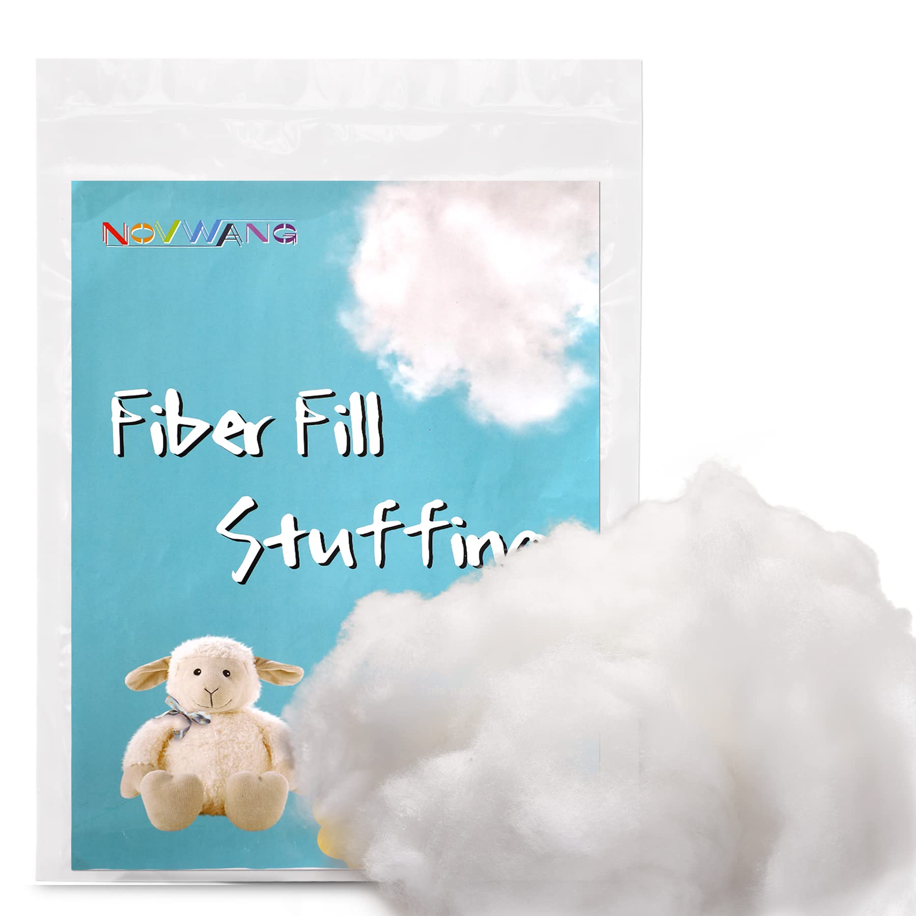 NOVWANG 3.5oz Premium Fiber Fill, Polyester Fiber Fill Stuffing Pillow  Filling Stuffing Cushion Filling, High Resilience Fill Fiber for Stuffed  Animal Crafts, Small Dolls 100g/3.5oz