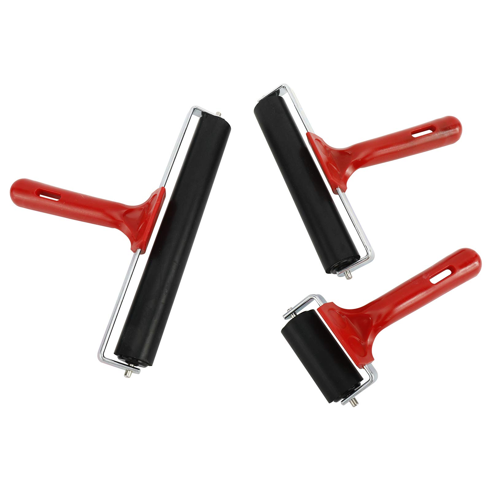 Artilife 3Pcs Rubber Rollers 2.4, 5.9 and 7.9 Rubber Brayer