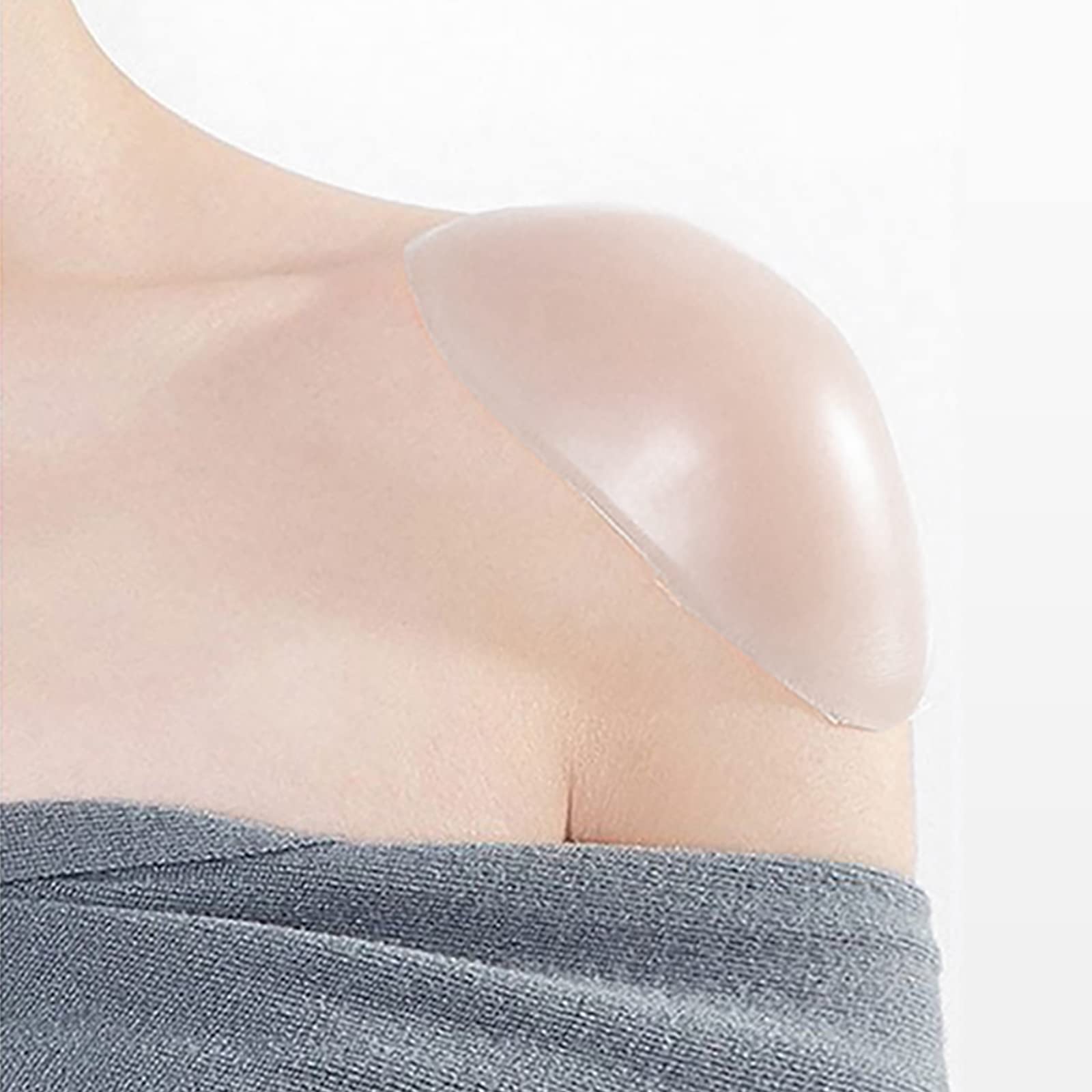 Silicone Shoulder Pads for Womens Clothing Kootinn Anti-Slip Shoulder  Push-Up Pads Invisible Breathable Shoulder Enhancer Reusable (Transparent)