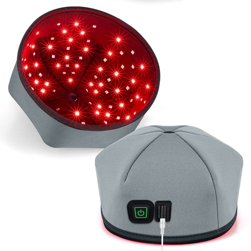 Red Light Therapy Devices, Head Cap with Red Light 660nm and Infrared Light  850nm Wavelength,Led Hats Care Scalp for Men Women,Relax Scalp basic-no  pulse mode