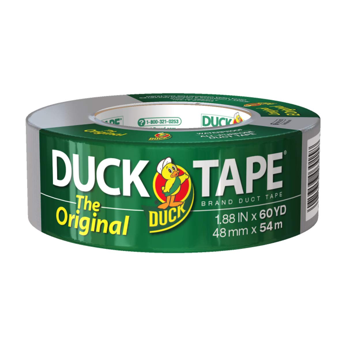 The Original Duck Brand 394475 Duct Tape 1-Pack 1.88 Inch x 60 Yard Silver