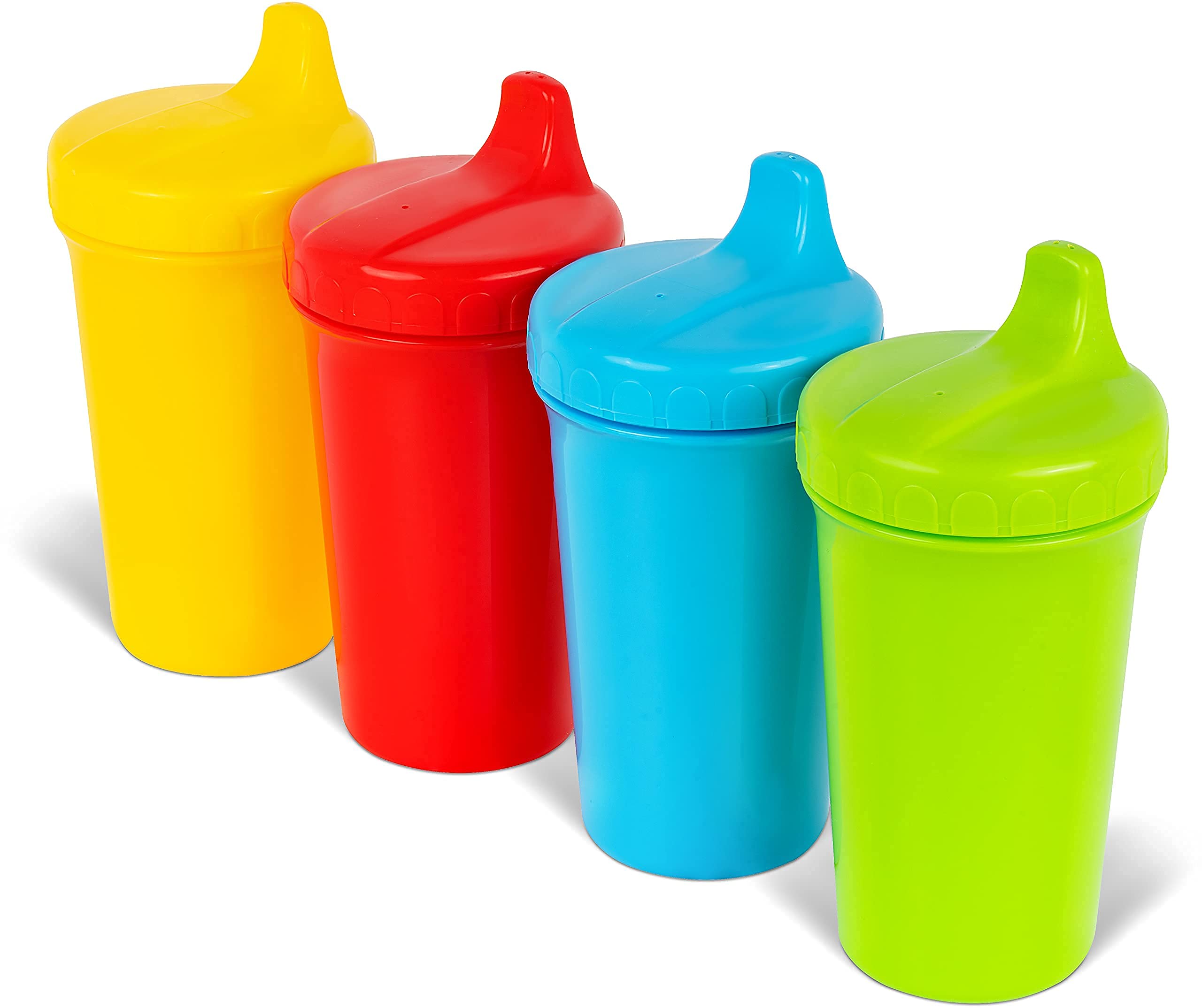 Re Play Made in USA 10 Oz. Sippy Cups for Toddlers, Pack of 4 - Reusable  Spill