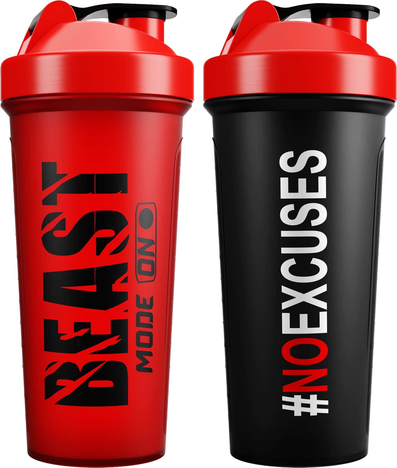 3 Pack Protein Shaker Mixer Bottle Gym Sport Blender Cup 24 Oz