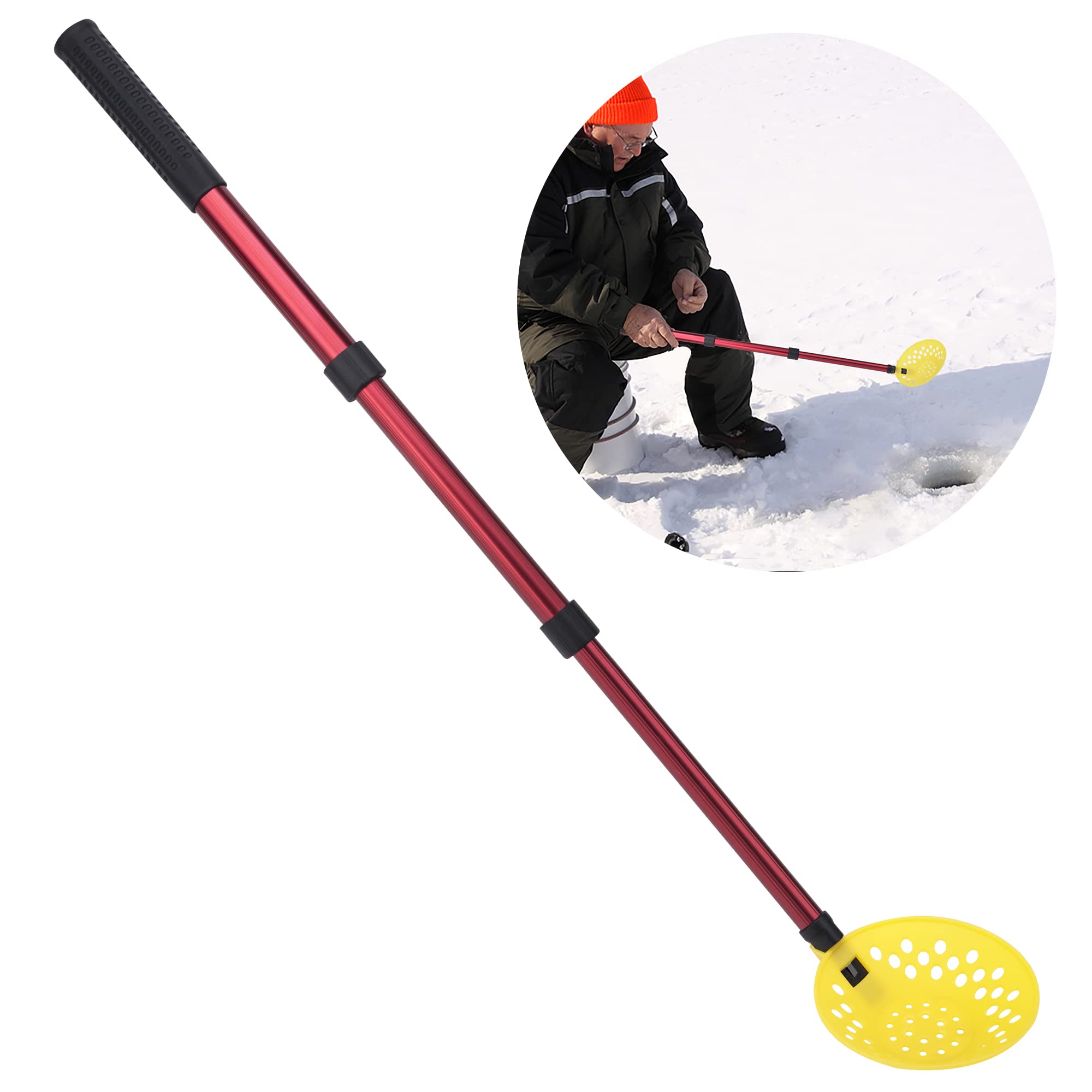 2 Pcs Ice Fishing Skimmer Scoop Winter Ice Fishing Scooper Long