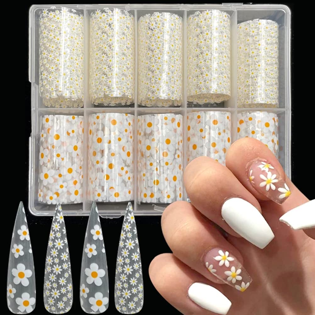 10 Rolls Nail Art Foil Transfer