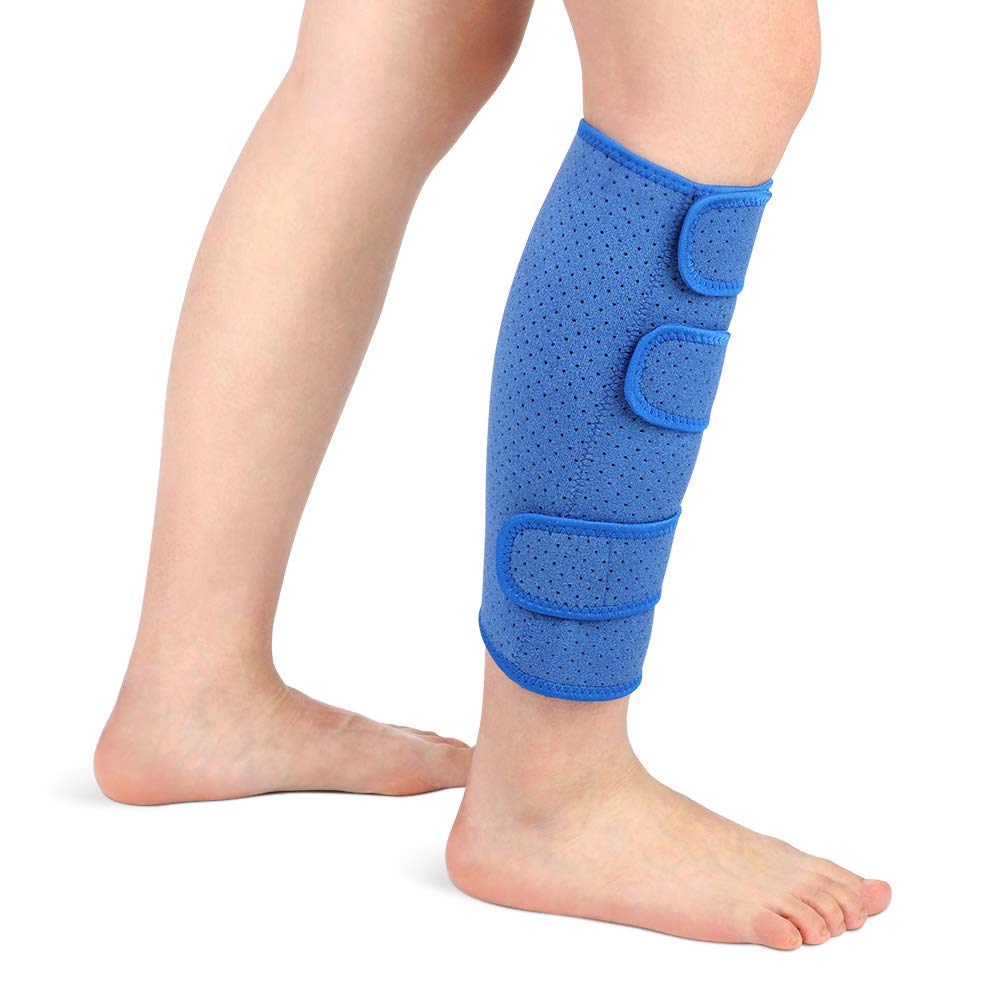 Yosoo Health Gear Calf Support Brace Shin Splints Compression Wrap Neoprene  Calf Sleeves Adjustable Breathable Bandage for Torn Muscle Tight Calves  Swelling Sprains Recovery Unisex Single Blue