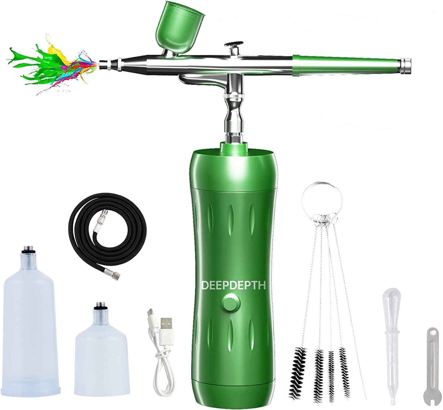  Airbrush Rechargeable Cordless Airbrush-Kit Compressor
