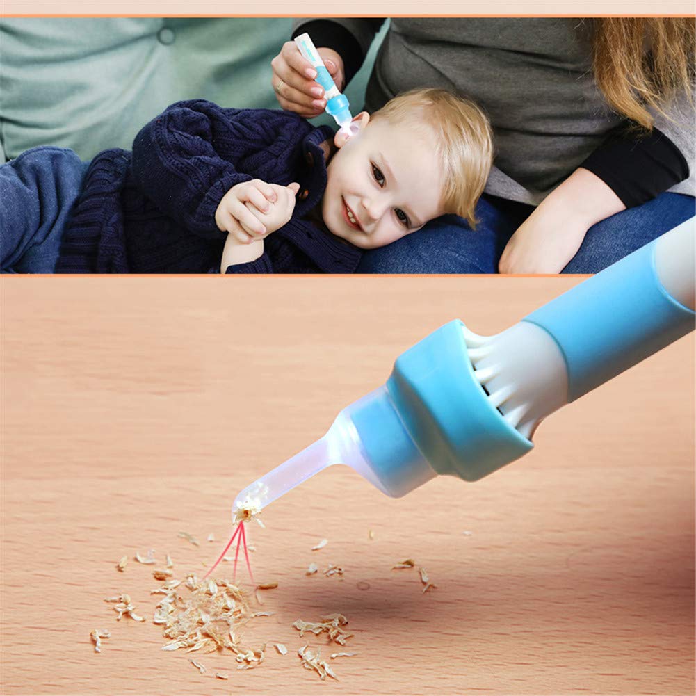 Wxnnx Ear Cleaner Electric Vacuum Ear Wax Suction Device Automatic Earwax  Removal Kit for Kids Adults