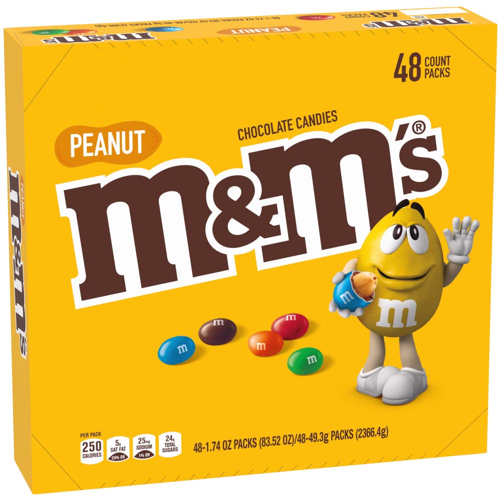 M&M's Chocolate Bulk Box, Movie Night Snacks, 24 Packs of 45g on OnBuy