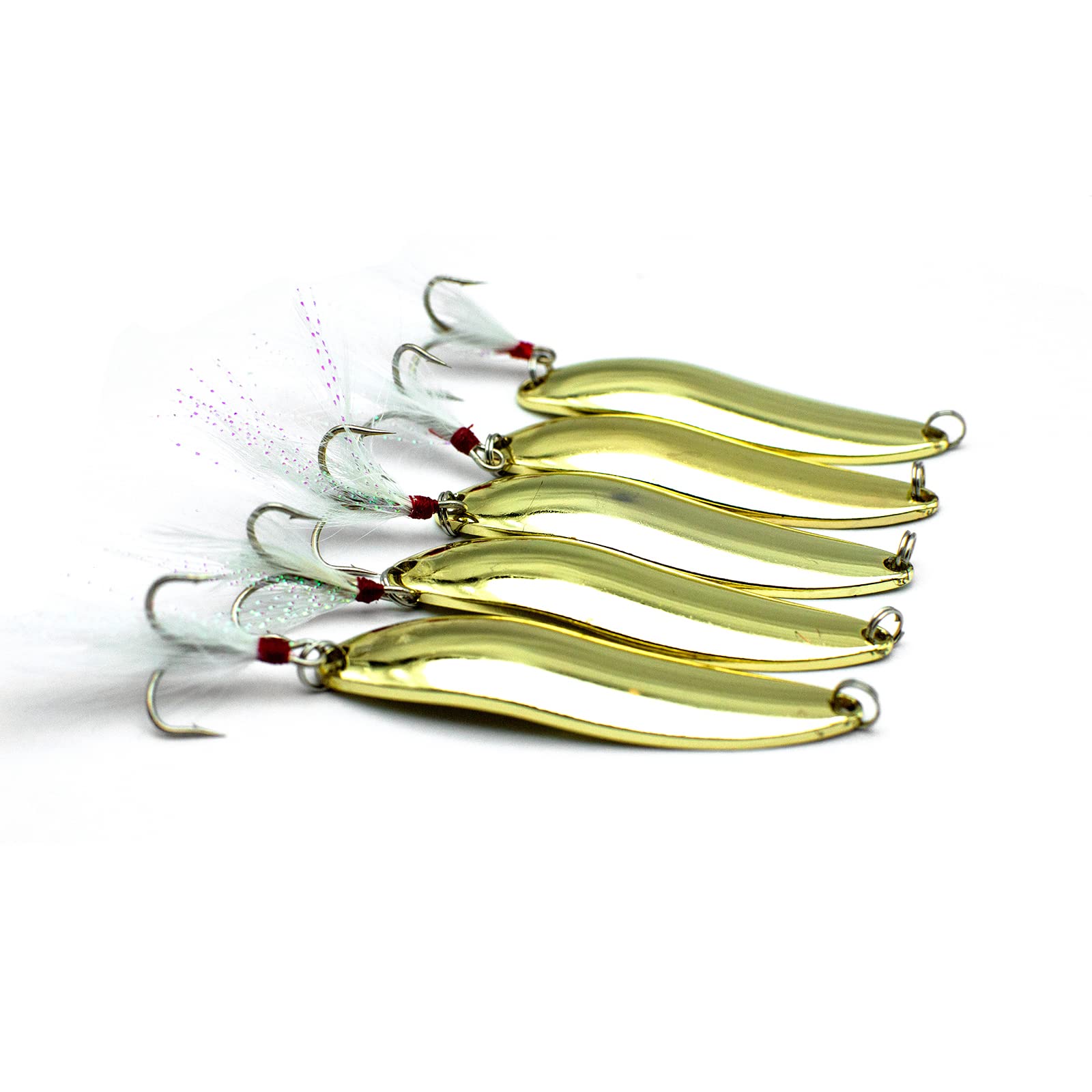 10pcs Fishing Spoon Lures & Baits Durable Hard Metal Spinner Baits for  Fishing Equipment Attracting Fish