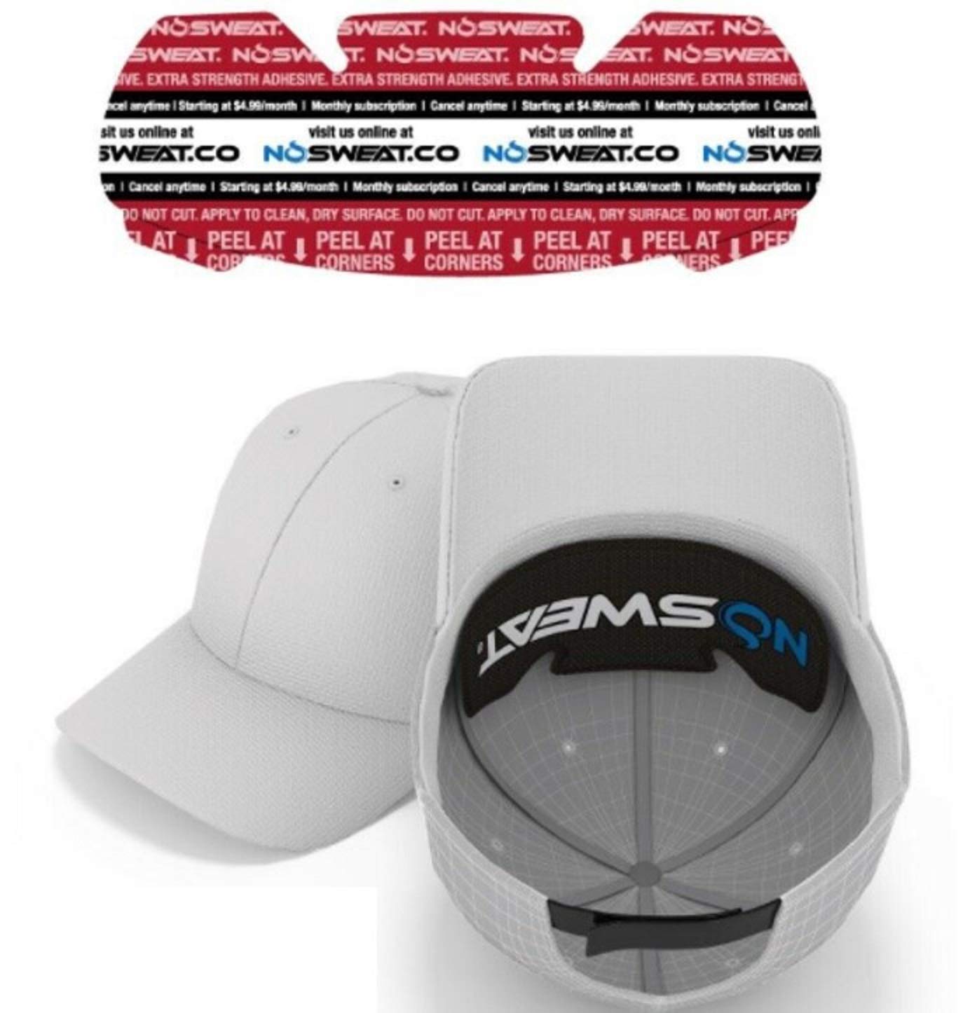 Golf Hat Sweat Liner Made in The USA - Prevents Stains & Odor - Patented  Technology 3, 6, 12