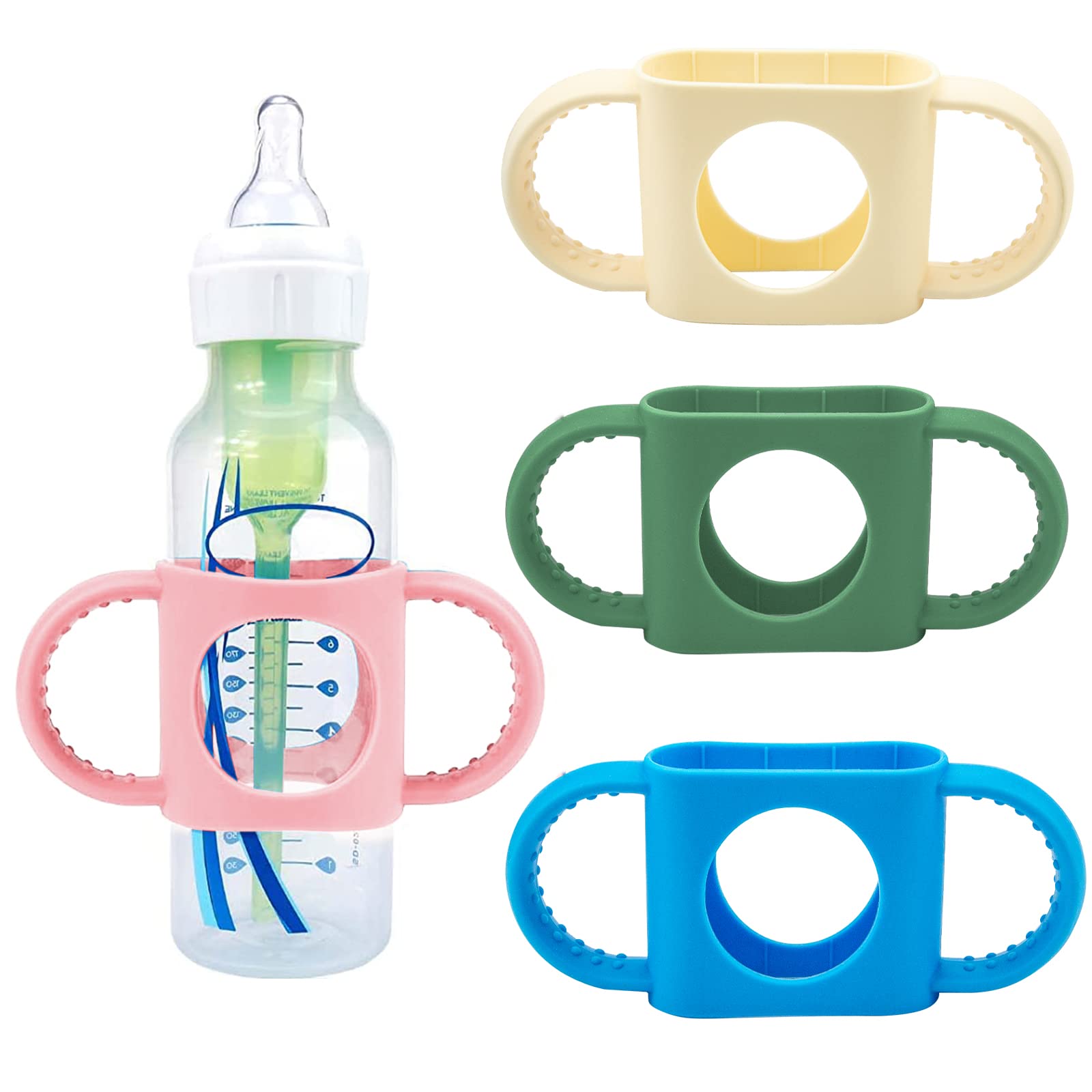 BeautyChen 4 Pack Baby Bottle Handles Compatible with Dr Brown
