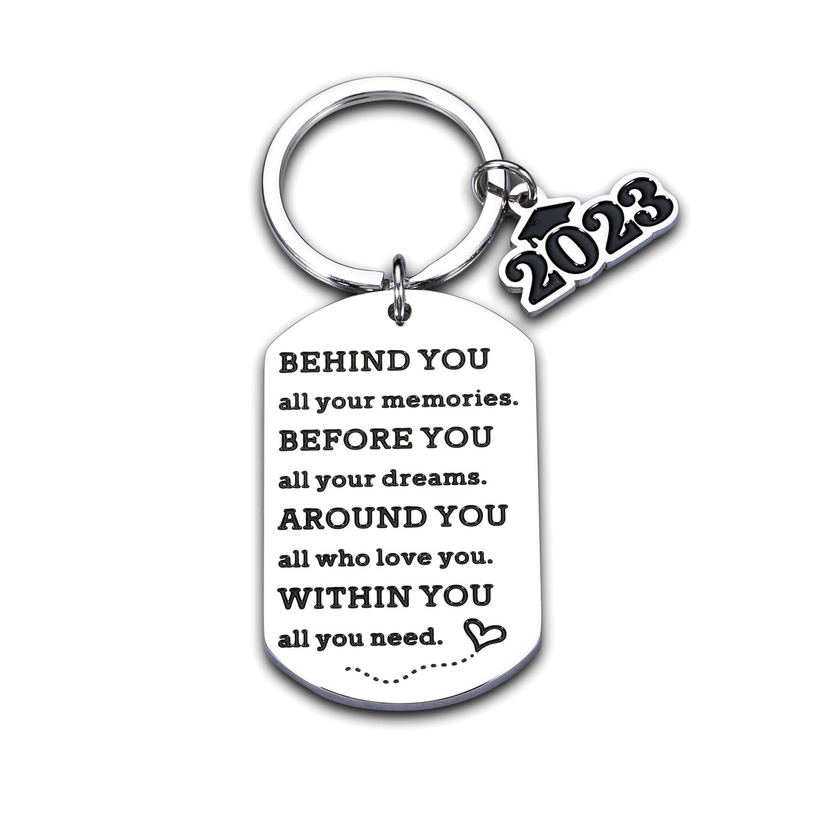 Stylish Leather Keychain: The Perfect Graduation Gift for Him or Her with a  Fun Reminder – Maploi