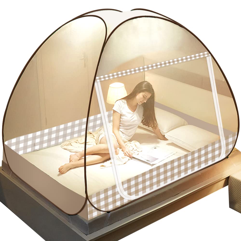 Olingline Mosquito Net for Bed Full to King Size Pop UP Mosquito
