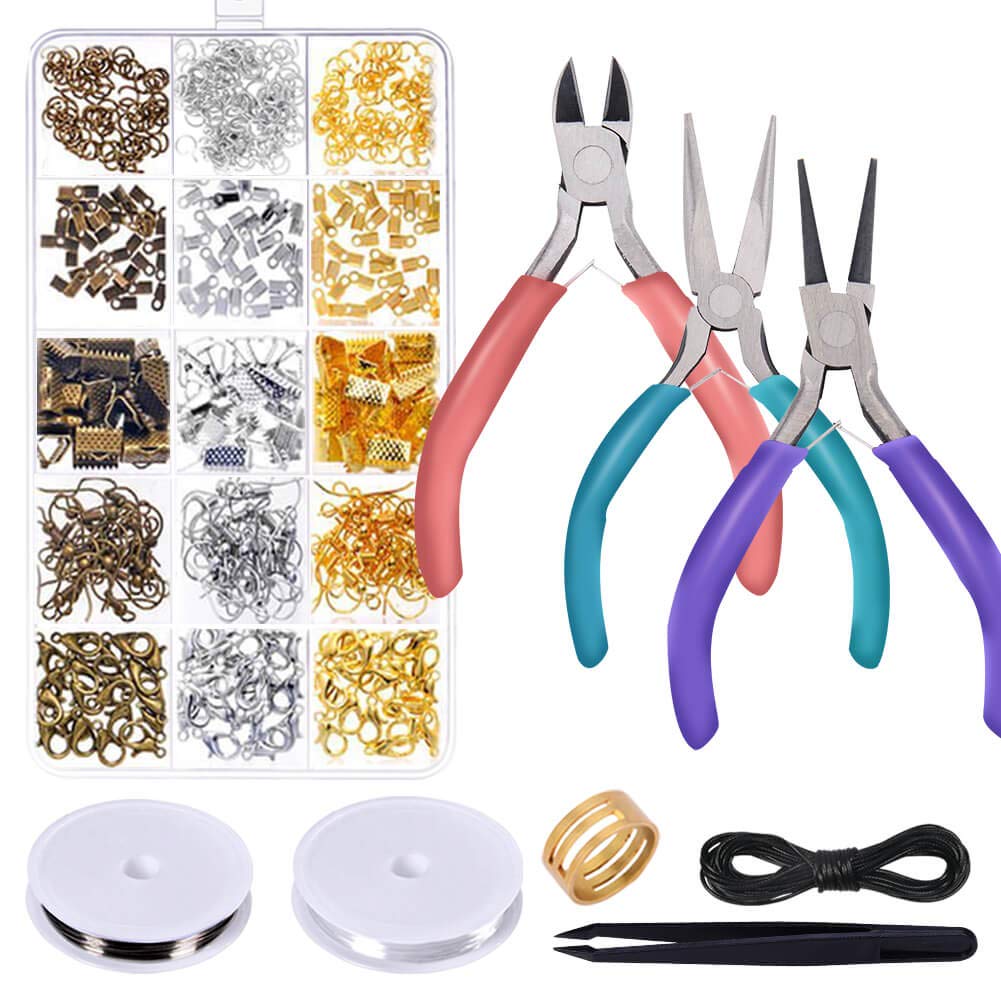 Anezus Jewelry Repair Kit with Jewelry Pliers Jewelry Making Tools