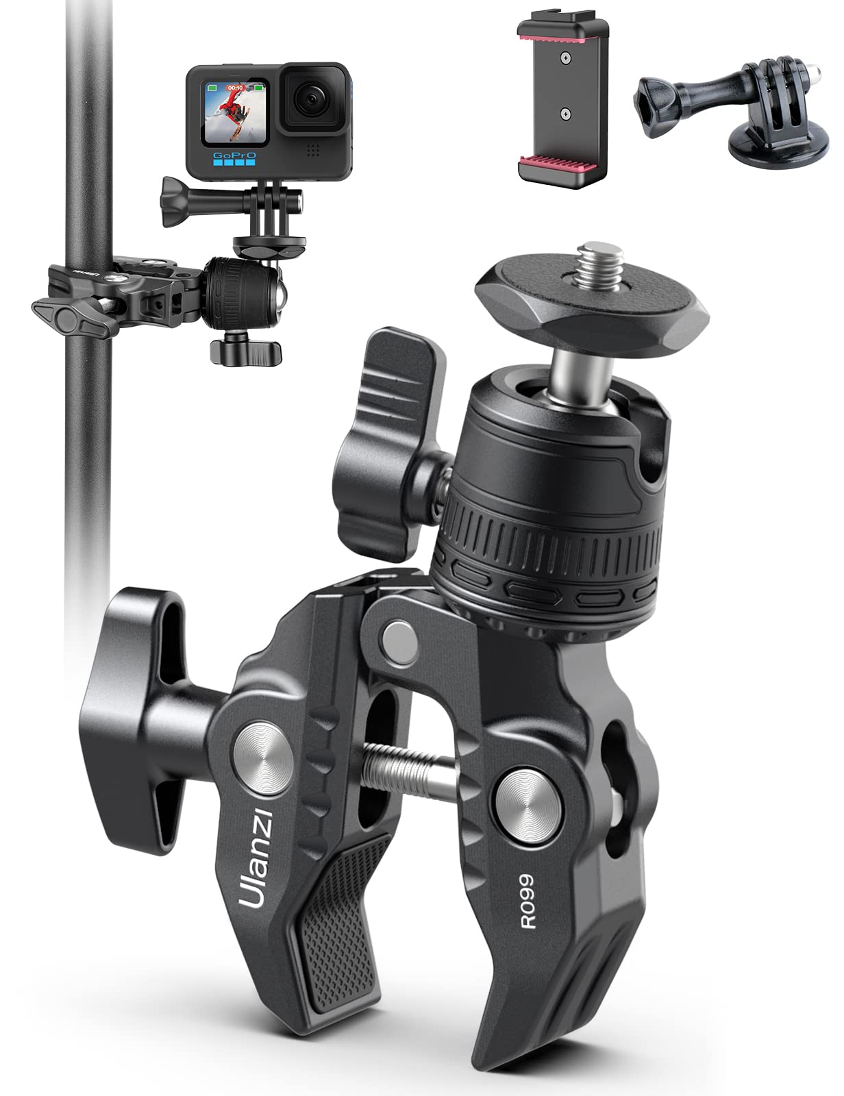 Kit d'Accessoires GoPro 24 en 1 Caméra Sport Fixation Moto
