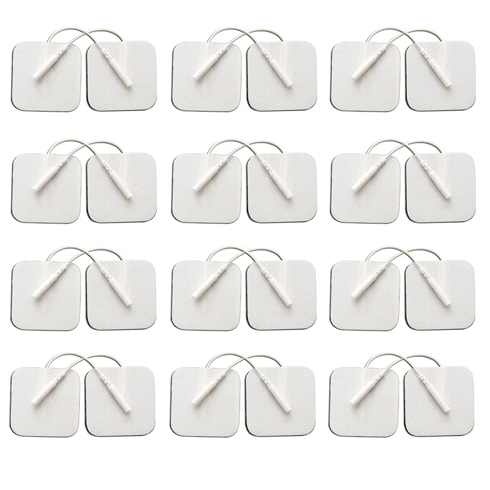 Tens Unit Replacement Pads 2x2, Latex Free Electrodes Compatible With Tens  Machine Use Pin Connector Lead Wires Such As Auvon Tens, Tens 7000,  Etekcity, Nicwell Care Tens - Temu