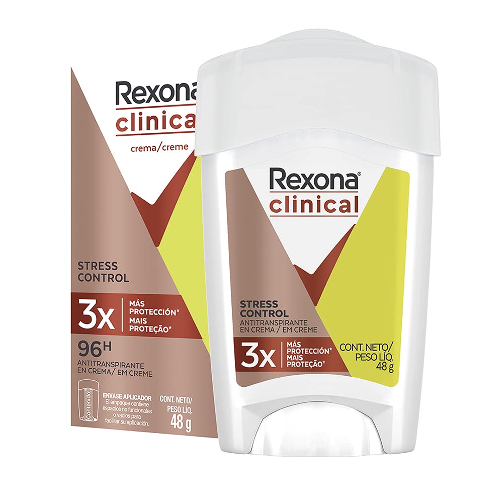 REXONA desodorante CLINICAL antitranspirante en crema para dama 48 g