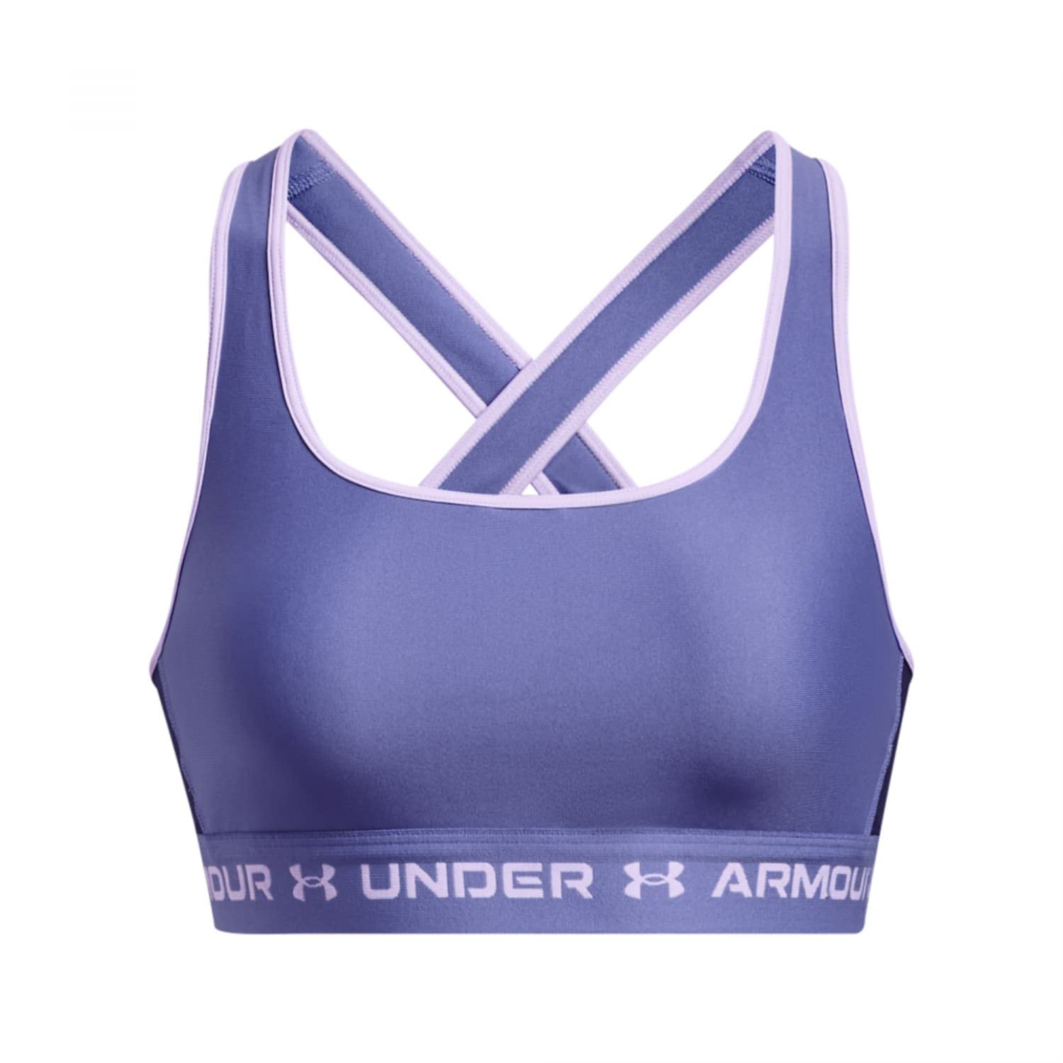 Under Armour Womens Crossback Mid Impact Sports Bra (468) Sonar