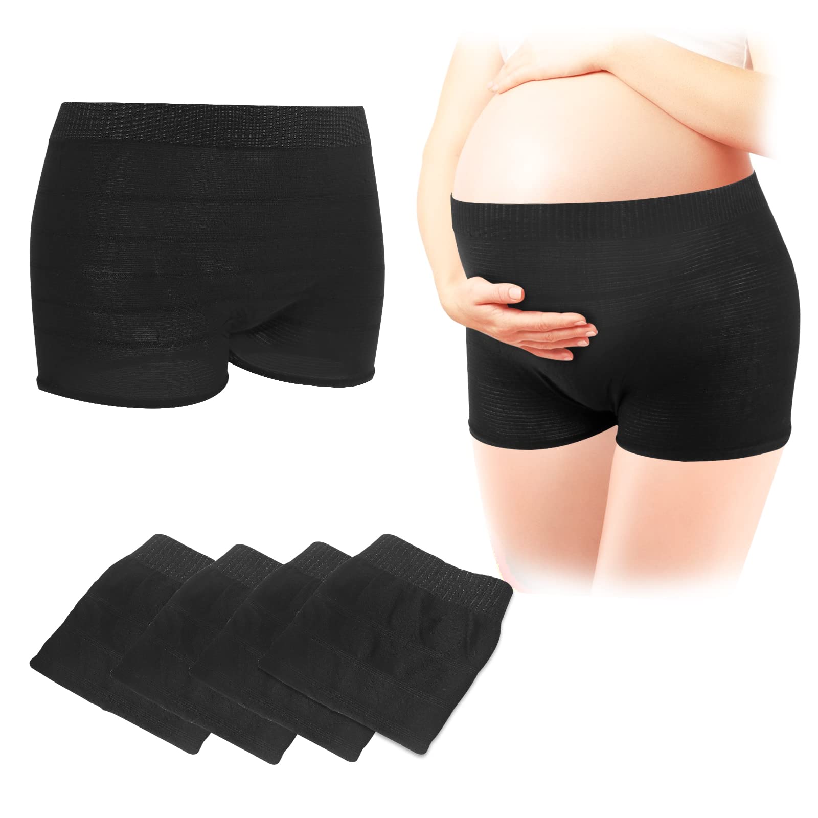 Carer Maternity Knickers 4 Pcs Disposable Pants Postpartum Underwear  Stretchable & Breathable Maternity Pants for Maternity/