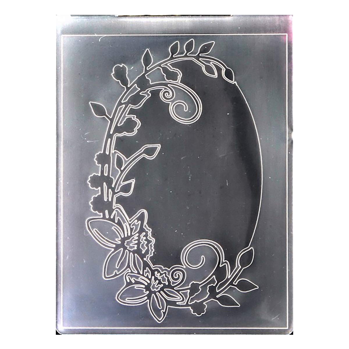 Kwan Crafts Flowers Leaves Oval Frame Plastic Embossing Folders for Card  Making Scrapbooking and Other Paper Crafts 10.5x14.5cm