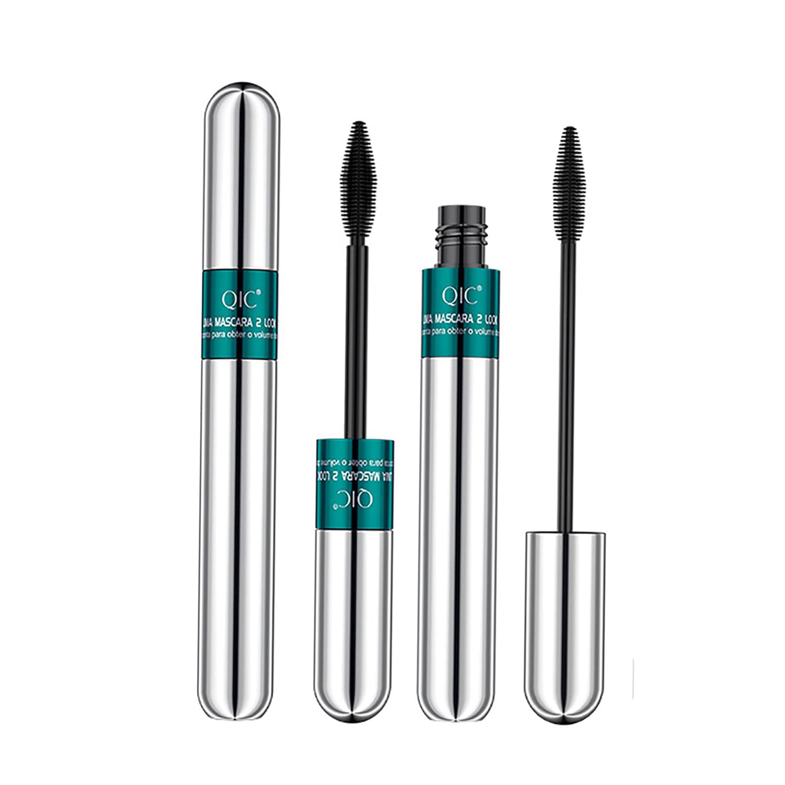 4D Silk Fiber Lash Telescopic Mascara for Sensitive Eyes Black Volume and  Length Waterproof Smudge Proof No Clump Cruelty Free