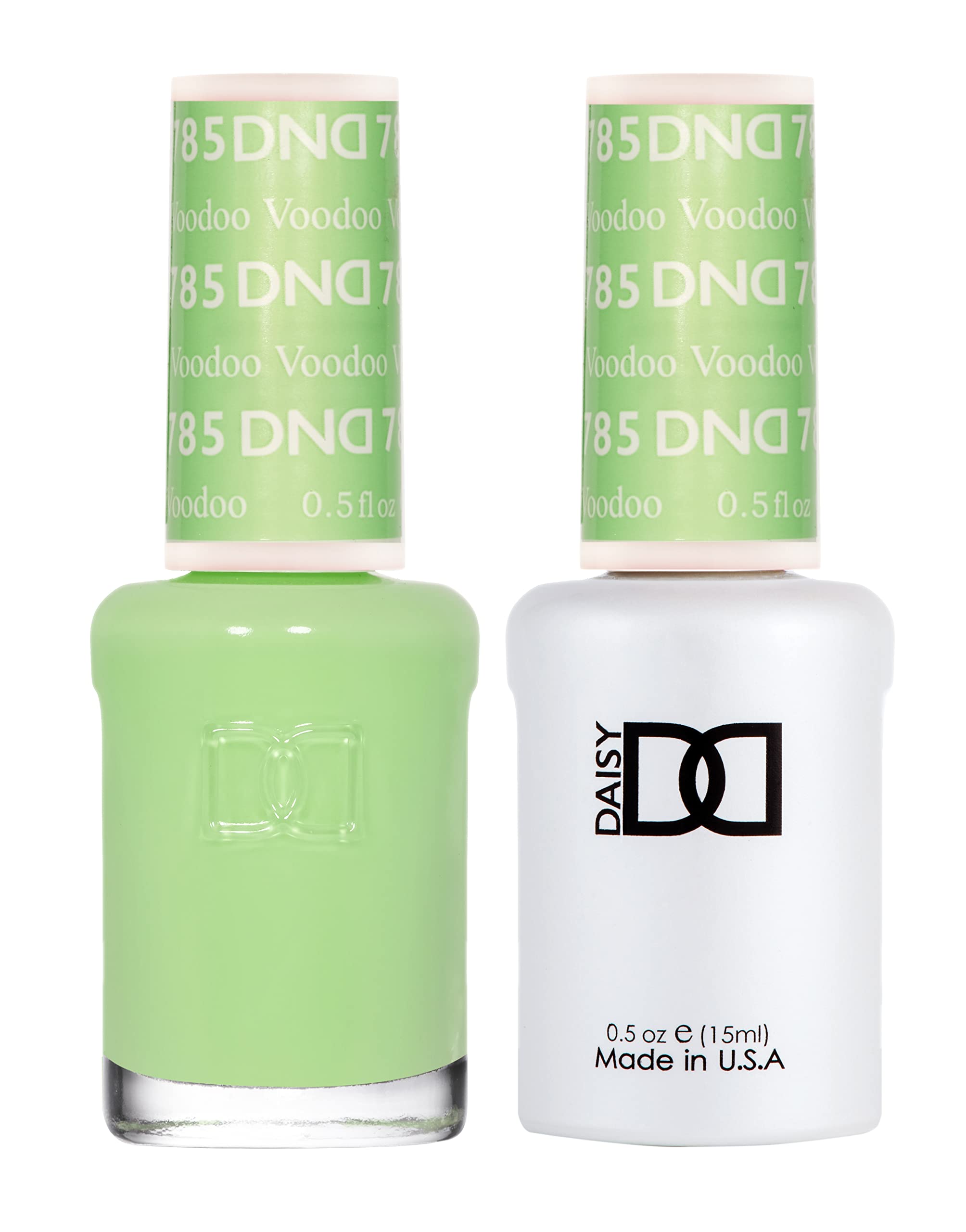 DND Gel Polish Set - 1 each of Green Gel Polish and Green Nail Polish 785  Voodoo 0.5 Fl Oz