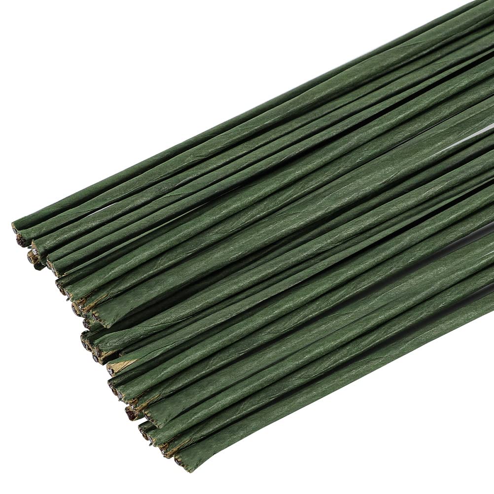 60 Pack Floral Stems Wire for Paper Flower 2 Gauge Flower Stems