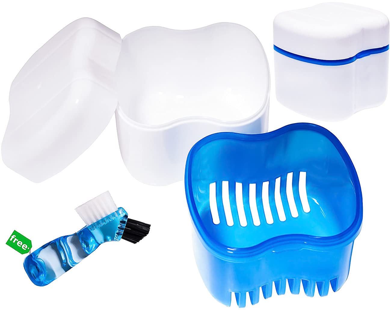 Denture Cup Retainer Case, Cute Night Mouth Guard Box Holder