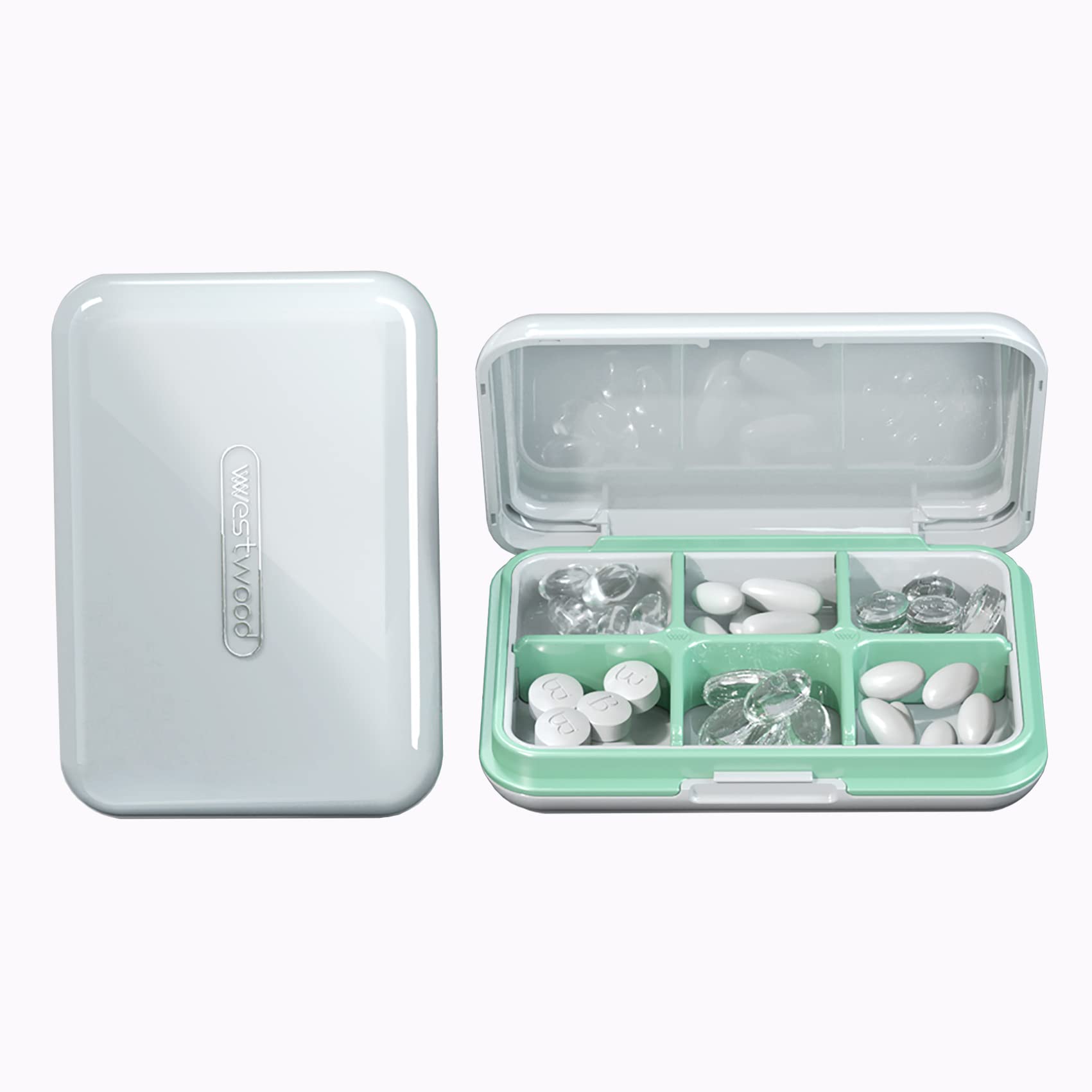 Travel Pill Organizer Moisture Waterproof Small Pill Box for